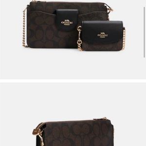 Poppy Crossbody With Card Case In Signature Canvas